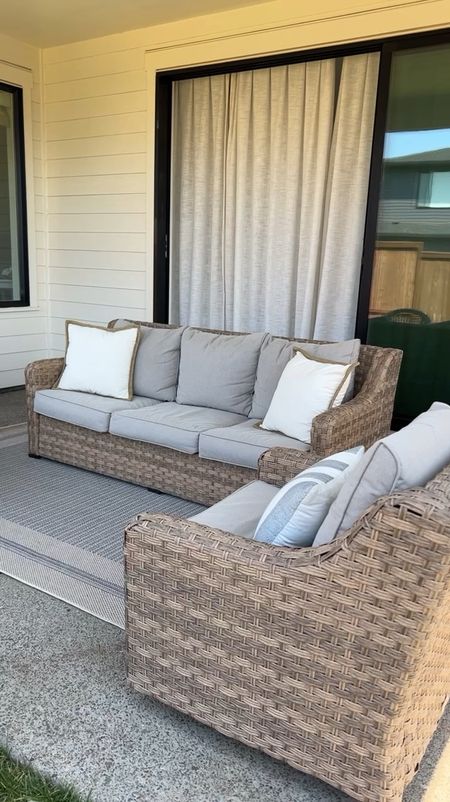 Patio furniture, affordable better homes and gardens patio set from Walmart, swivel chairs, outdoor coffee tables couch, urn planter, solar yard lights, outdoor pillows, outdoor rug 

#LTKHome #LTKSeasonal