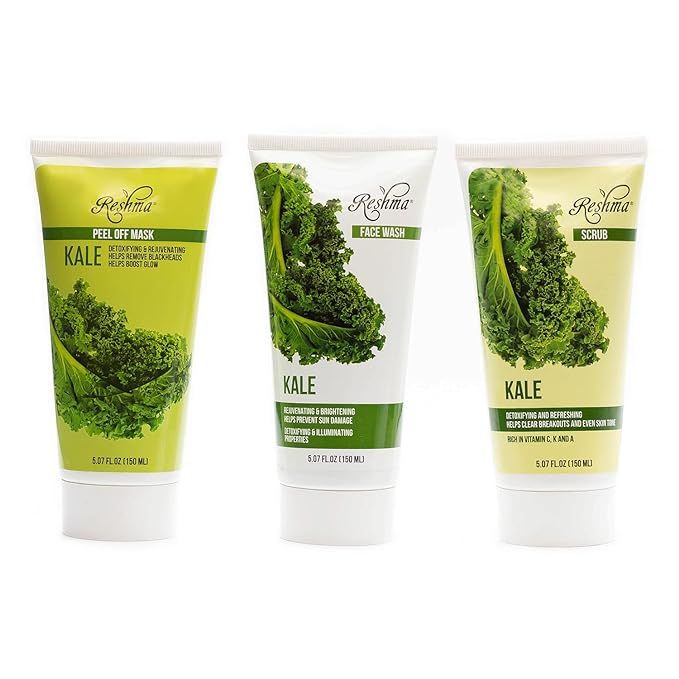 ​Kale Cleansing Trio - Superfood Skincare Bundle | Amazon (US)