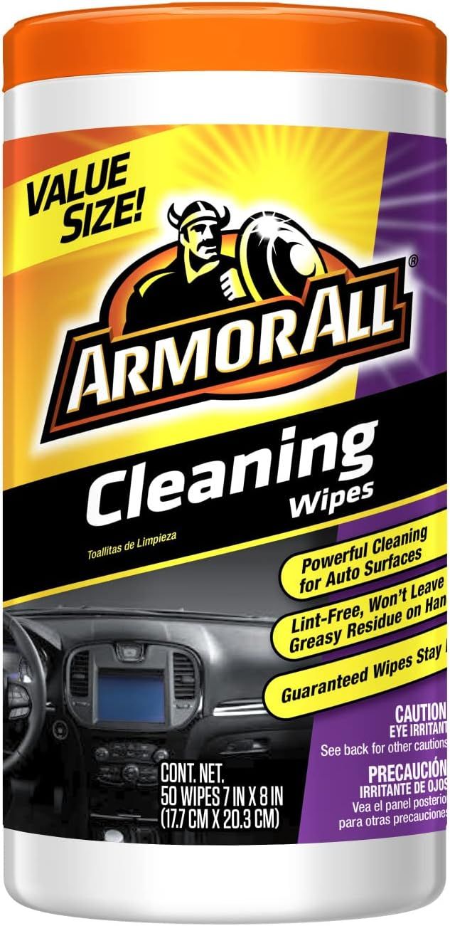 Car Cleaning Wipes by Armor All, Wipes for Car Interior and Car Exterior, 50 Wipes Each | Amazon (US)
