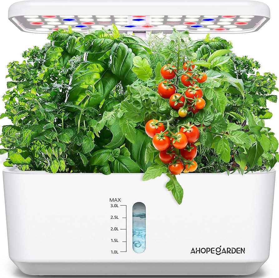 Ahopegarden Indoor Garden Hydroponics Growing System: 10 Pods Plant Germination Kit Herb Vegetabl... | Amazon (US)