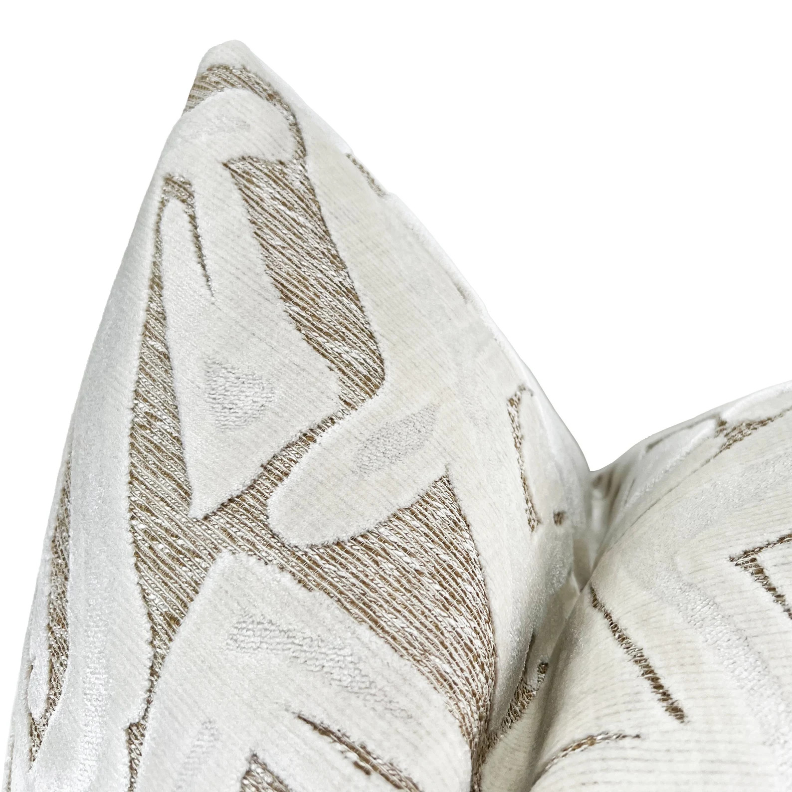 Ivory Cut Velvet Pillow Cover, Abstract off White Designer Throw Pillow Cover 18x18, 20x20, 22x22... | Etsy (US)