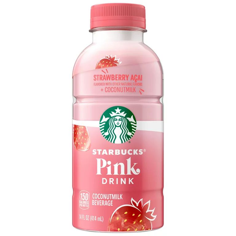 Starbucks Coffee Drink Pink Drink Strawberry, 14 oz | Walmart (US)
