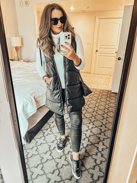 My Vegas go to ootd idea! Linked some cute puffy vests! I am also in love with these shoes 🤗 #vegasootd #ootd #vegasoutfit #ootdidea #puffyjacket 

#LTKSeasonal #LTKworkwear #LTKstyletip