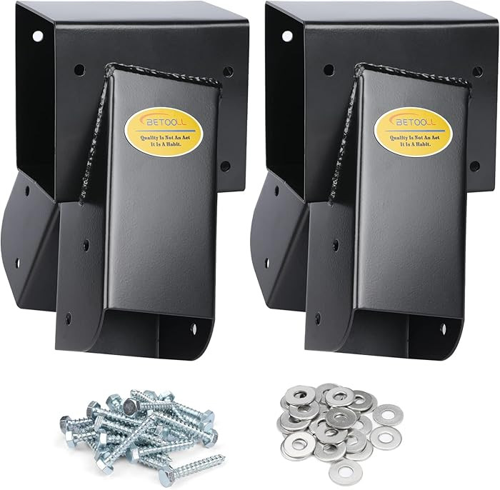 BETOOL Swing Set Brackets - 2pcs A Frame Swing Bracket Hardware with All Mounting Accessories (Bl... | Amazon (US)