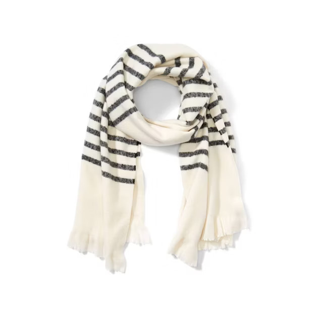 Striped Scarf - La Ligne x Target Black/Cream | Target