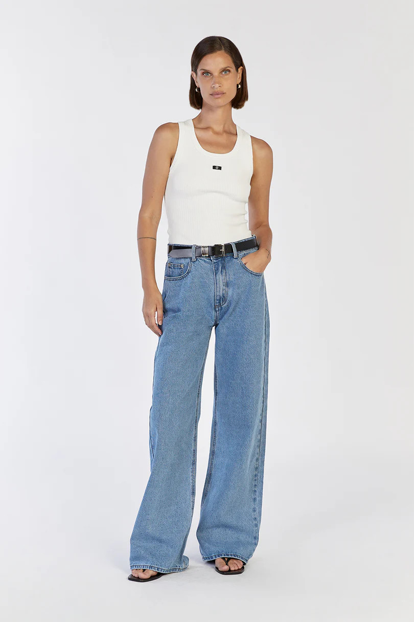 REAGAN VINTAGE BLUE SLOUCHY DENIM JEAN | DISSH