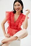 Ruffled Tulle Blouse | Anthropologie (US)