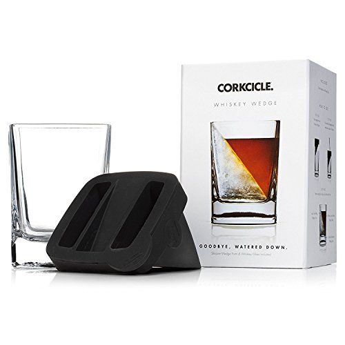 Corkcicle Whiskey Wedge - (Double Old Fashioned Glass + Silicone Ice Form) | Amazon (US)