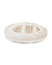 32in Round Faux Fur Pet Bed | TJ Maxx