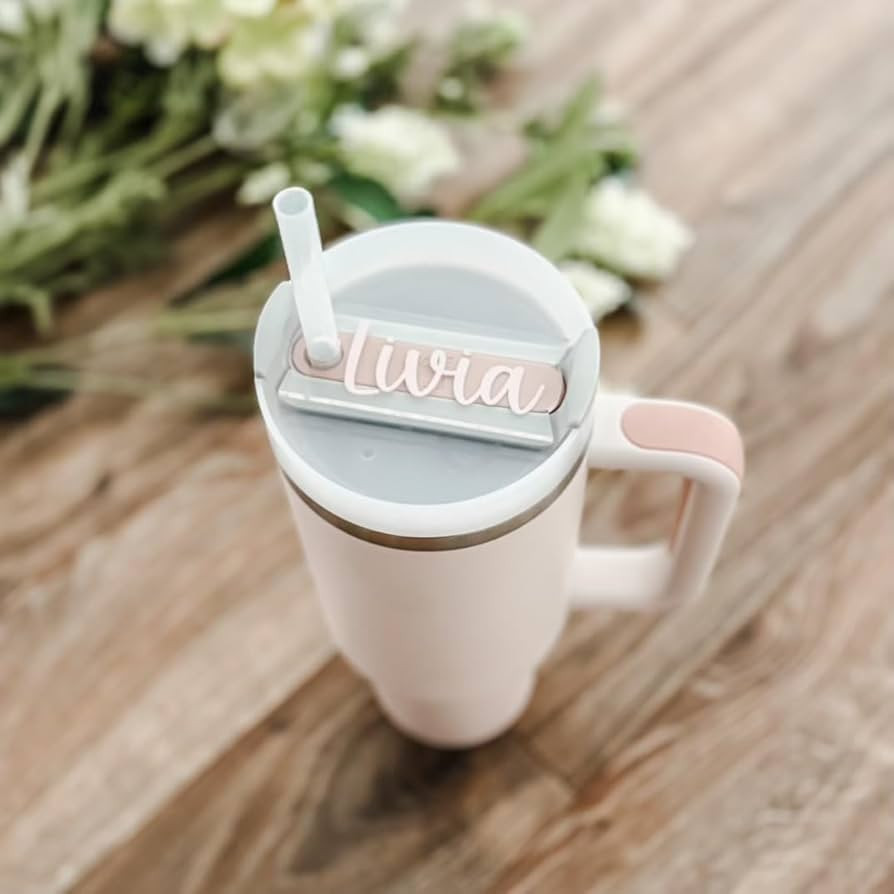 Imaginate Personalized Tumbler Name Plate Compatible with Stanley - Customizable Engraved Acrylic... | Amazon (US)