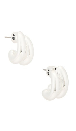 Jenny Bird Mini Florence Earrings in Metallic Silver. | Revolve Clothing (Global)
