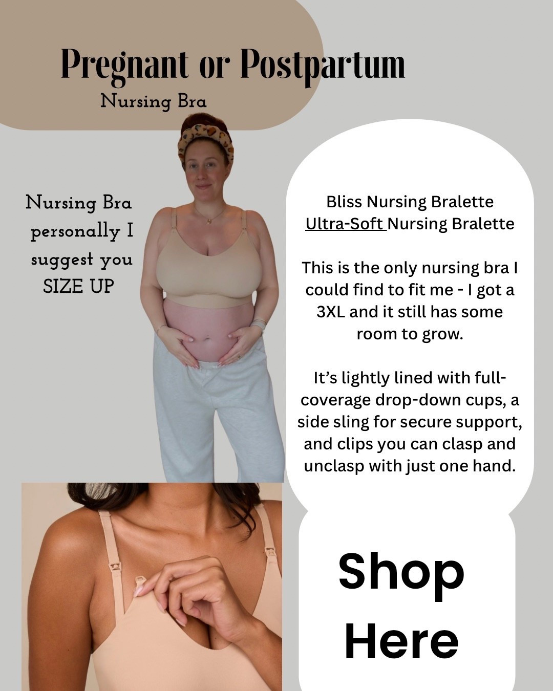 The only nursing bra that fits and it’s smooth like butter #nursingbra 

#LTKmomlife