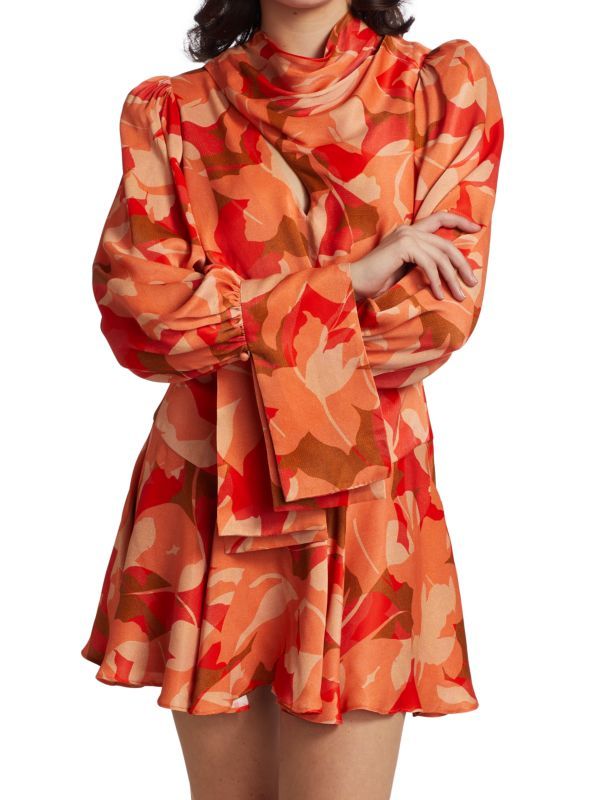 Dunleer Floral-Print Dress | Saks Fifth Avenue OFF 5TH (Pmt risk)