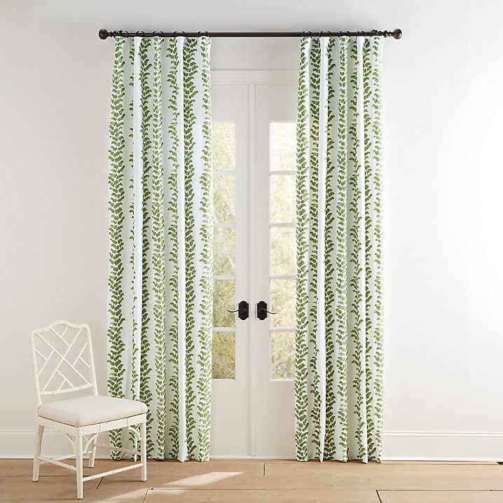 Pierre Wavy Stripe Drapery Panel & Cotton Voile Lining for Privacy & Sun Protection | Ballard Designs, Inc.