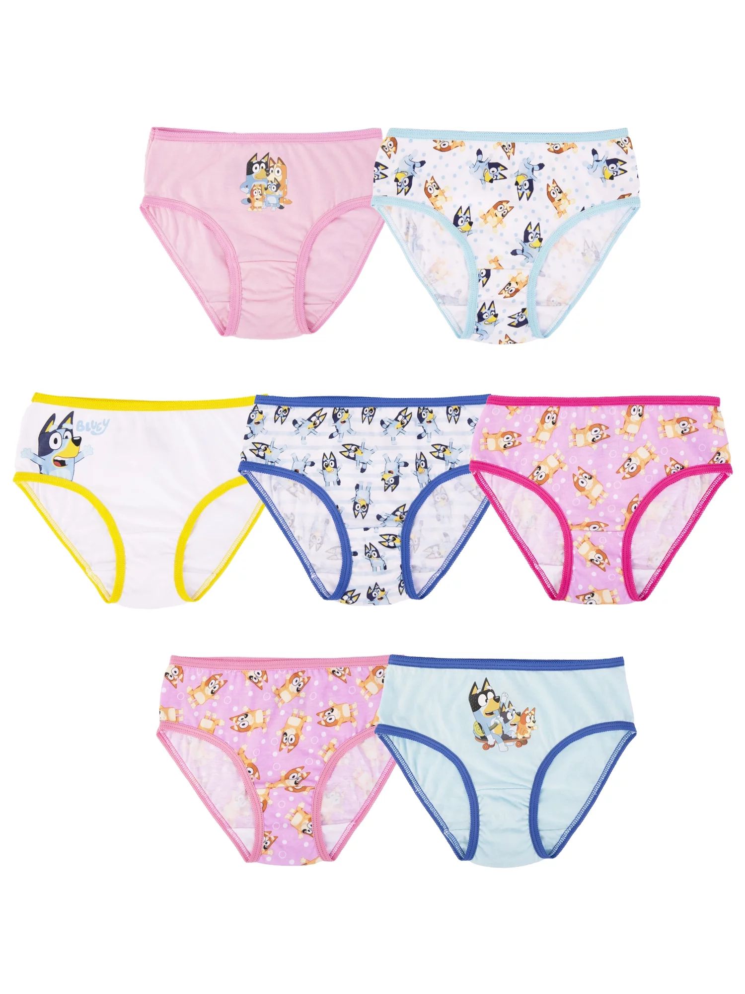 Bluey Girls Brief, 7-Pack, Sizes 4-6 | Walmart (US)