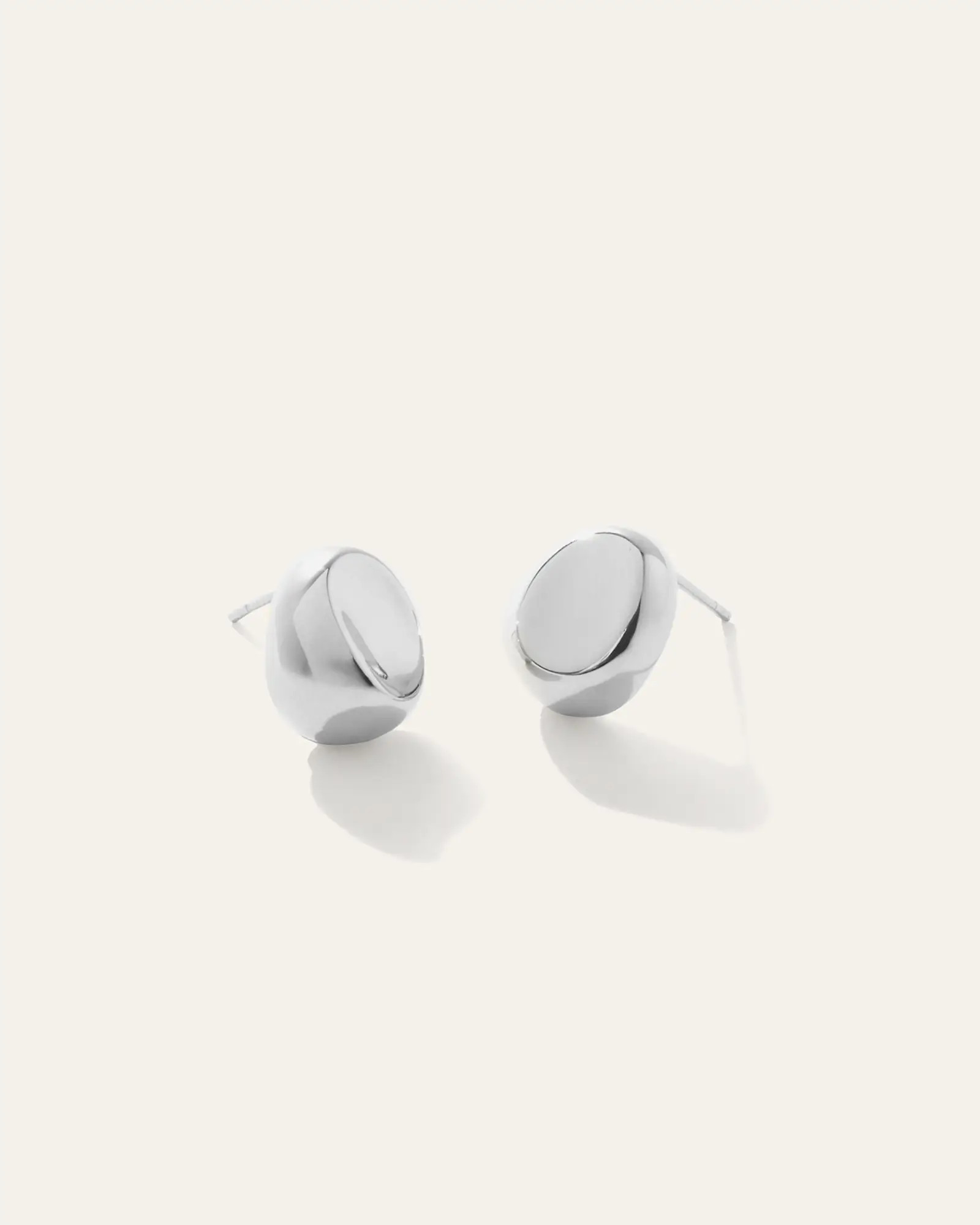 Silver Sculpted Studs | Quince
