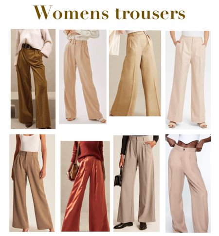 Womens trousers, wide leg pants, high waisted pants, work clothes, work pants #ltkunder100 #ltkunder50

#LTKstyletip #LTKbaby #LTKworkwear