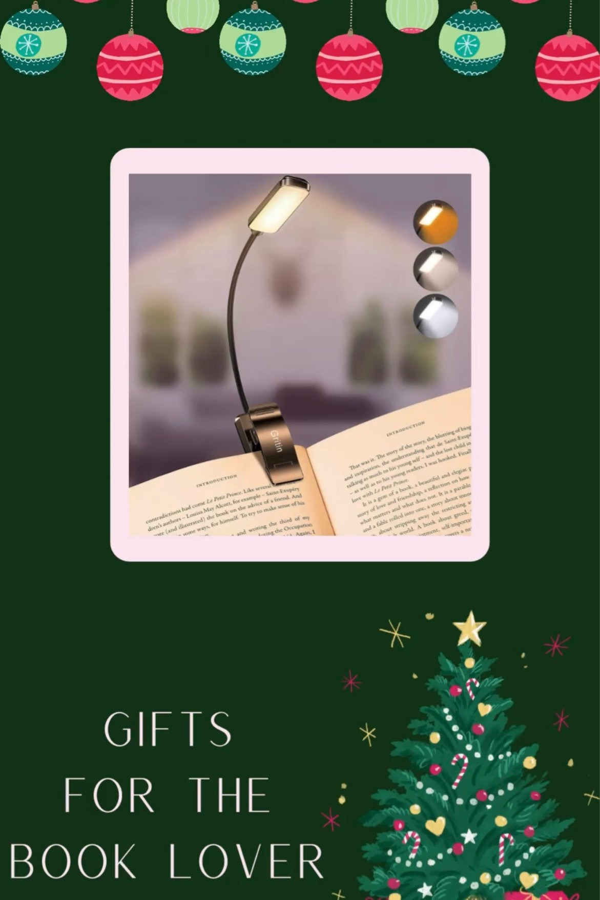 Book Light for the Late Night Reader

Gift guide // book lover //bookworm // Kindle Paperwhite // Kindle Oasis // Wireless Headphones // Kindle Accessories // Bookmarks

#LTKHoliday #LTKSeasonal #LTKGiftGuide