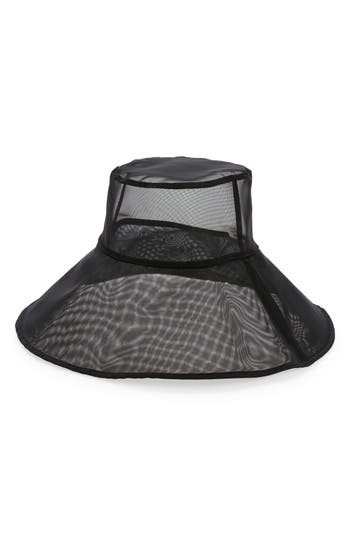 Click for more info about Open Edit Sheer Woven Wide Brim Floppy Bucket Hat | Nordstrom