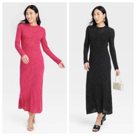 Long sleeve maxi pointelle dress.  TTS.
Vacation dress, summer dress

#LTKtravel #LTKfindsunder50