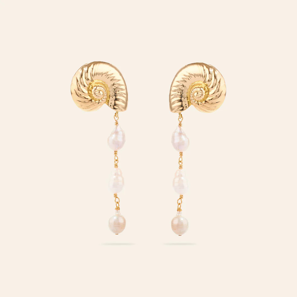 Concha Shell Drop Earrings | Mignonne Gavigan