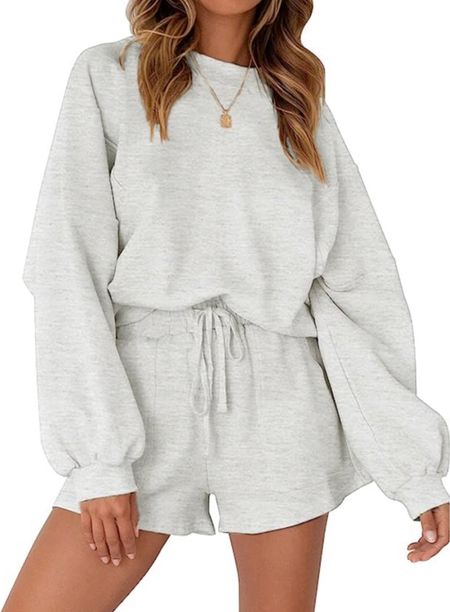 MEROKEETY Women's Oversized Batwing Sleeve Lounge Sets Casual Top and Shorts 2 Piece Outfits Sweatsuit

#LTKU #LTKunder50 #LTKFind