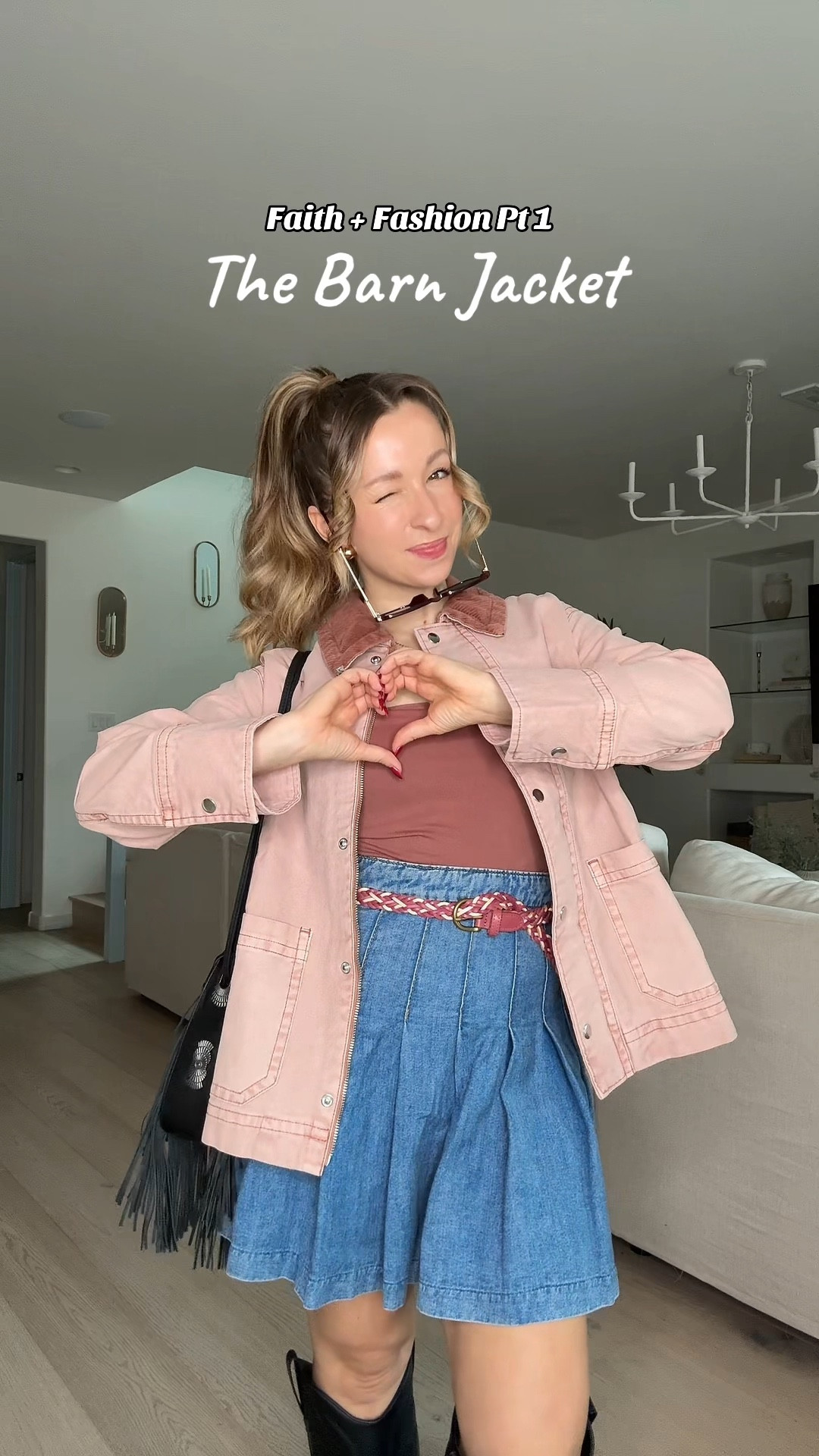My faith and fashion series pt 1 featuring this adorable dusty pink barn jacket ! Wearing size xs petite jacket, size 5 black western boots (target look a line for frye boots!), pink braided belt, xs rust colored tube top, fringe purse 

Fall fashion trend
Western fashion 
Old navy 
Target 

#LTKFindsUnder50 #LTKStyleTip #LTKPetite