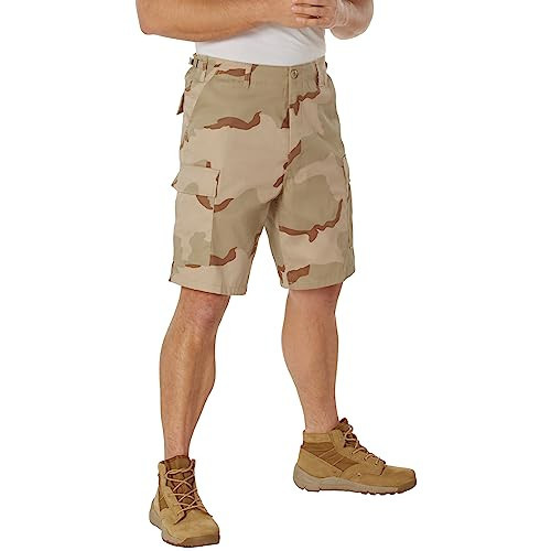 Rothco BDU Cargo Shorts Men’s Outdoor Shorts Hiking Shorts, Tri-Color Desert Camo, 2XL | Amazon (US)
