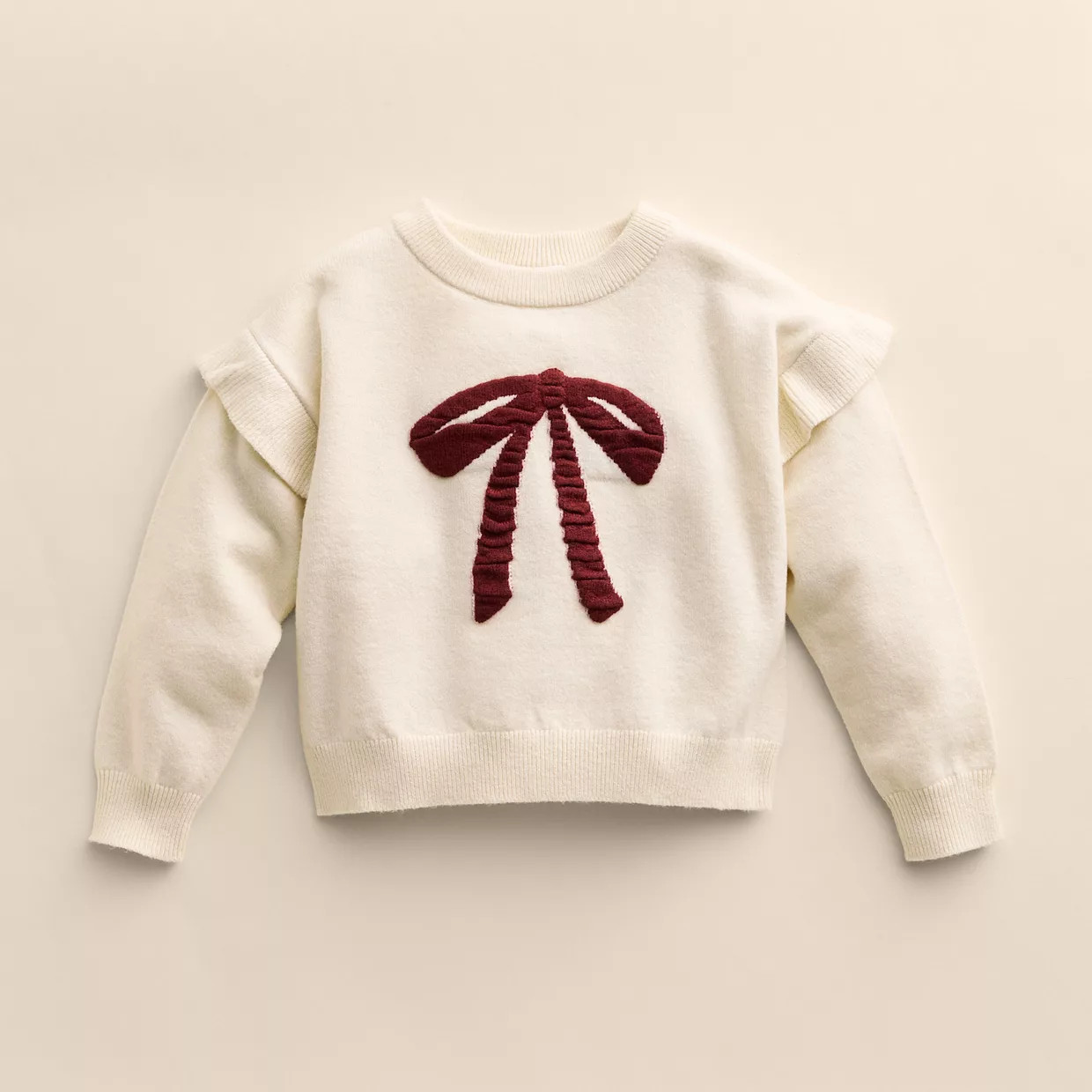 Baby & Toddler Girl Little Co. by Lauren Conrad Ruffle Sleeve Sweater | Kohl's