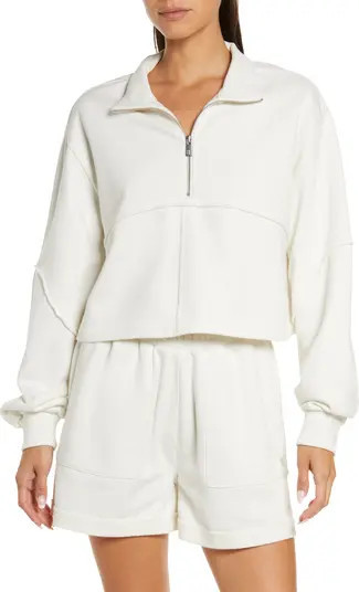 Revive Half Zip Crop Sweatshirt | Nordstrom