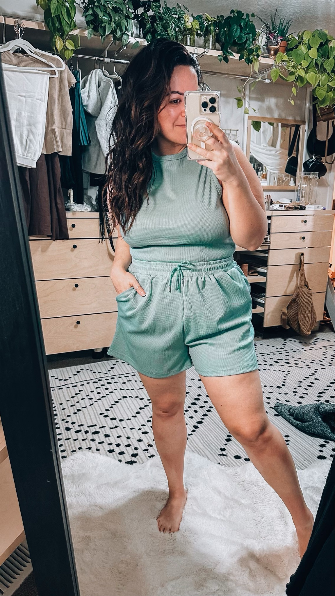 Summer - Lounge Set - Green - Shorts - Top - Spring 

#LTKSeasonal #LTKstyletip #LTKcurves