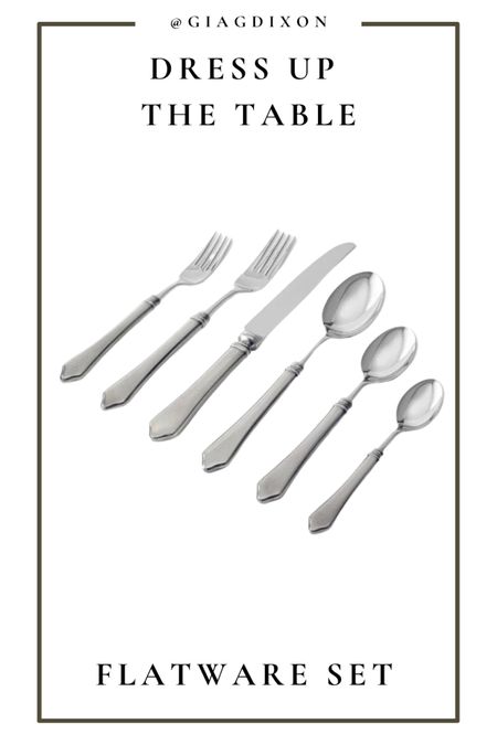 I love having separate styles of flatware depending on the occasion. Sometimes, keeping this simple is on the menu in case everything else is very dressed up and meant to be the focus.

#LTKstyletip #LTKFind #LTKhome