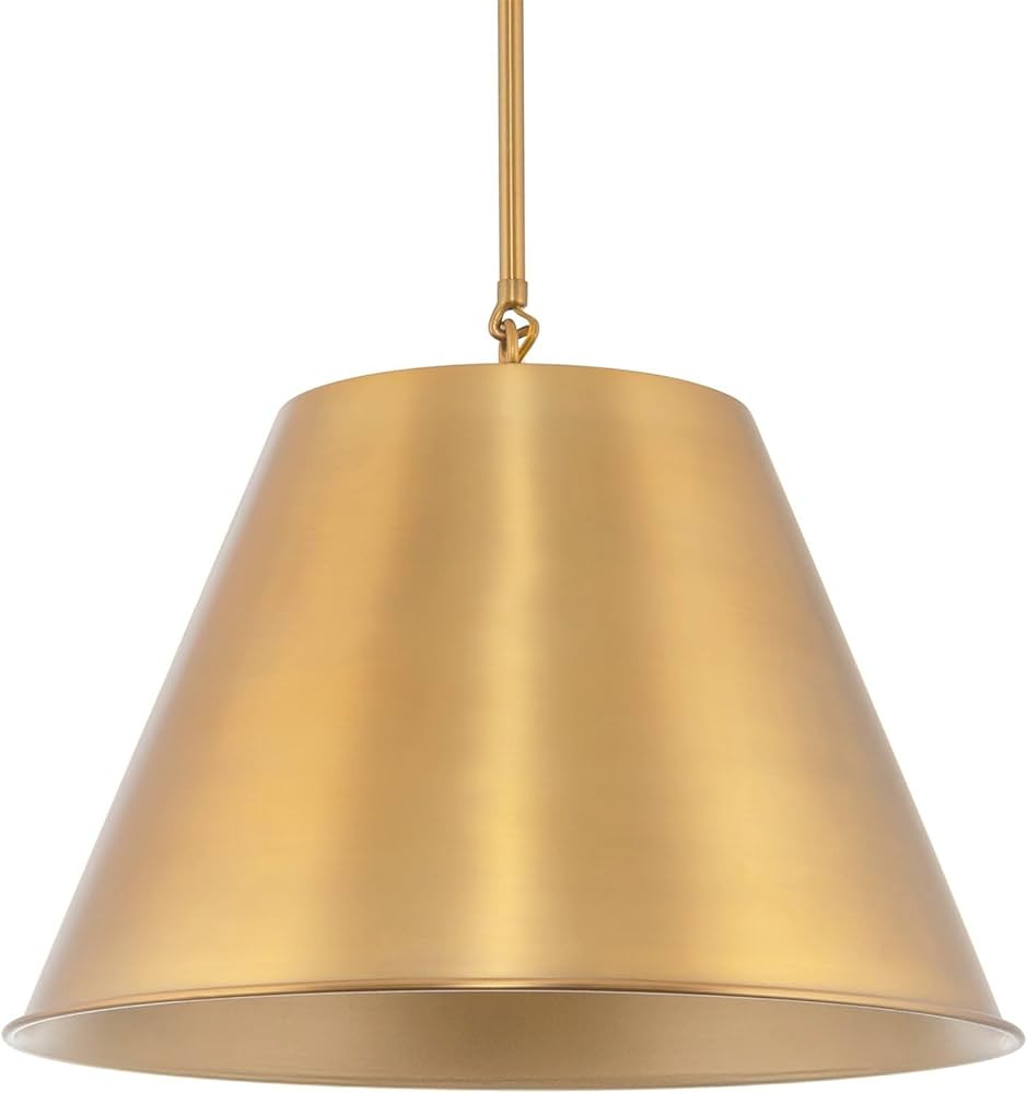 Kira Home Vida 18" Modern Industrial Pendant Light + Metal Empire Shade, Adjustable Hanging Heigh... | Amazon (US)