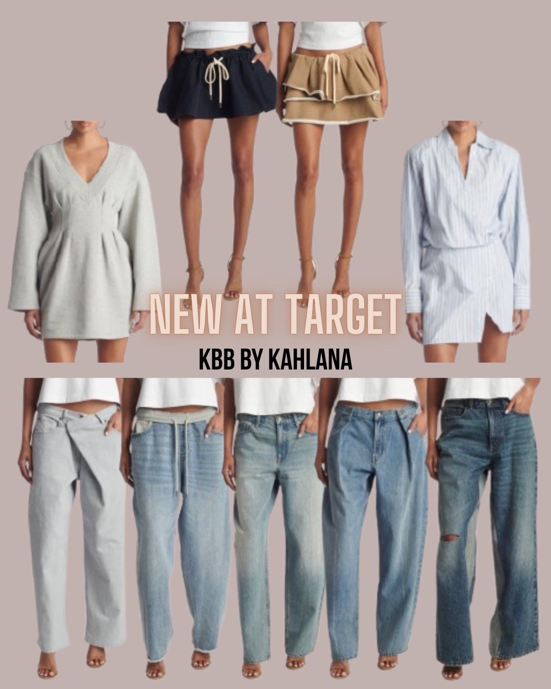 Target style
Barrel pants
Fall denim
Dress
Miniskirt
Fall fashion