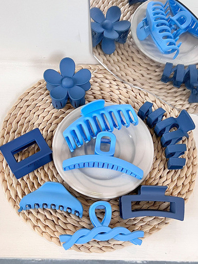 8pcs Flower Design Hair Claw | SHEIN