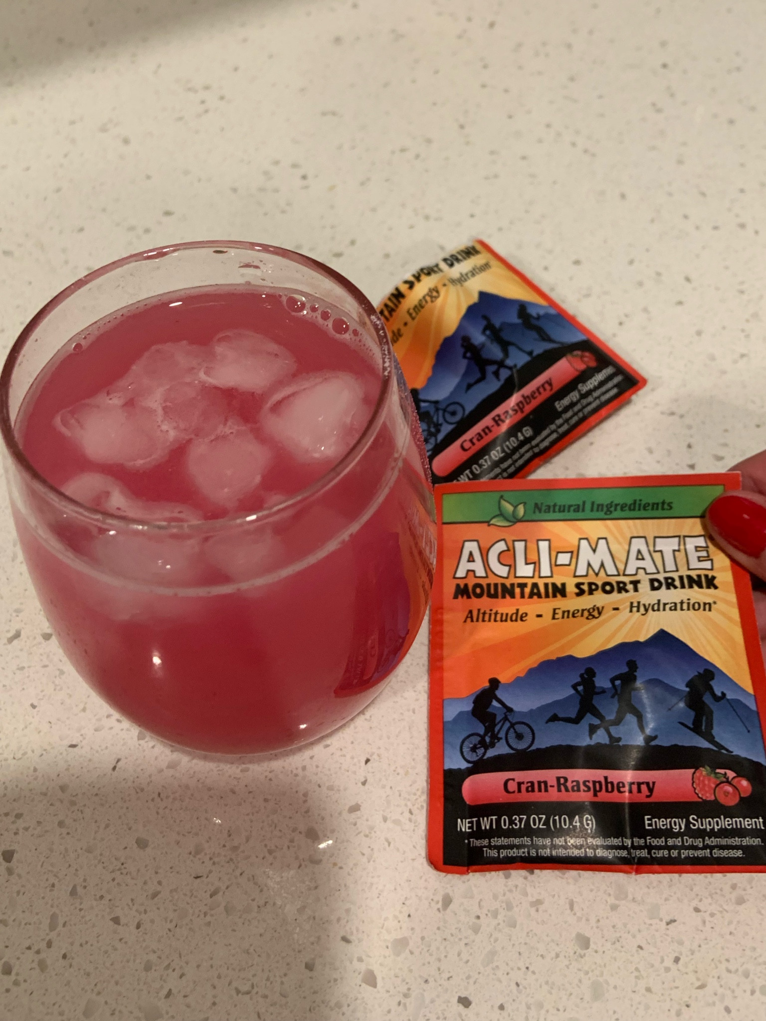 Aclimate drink to help
With altitude sickness!