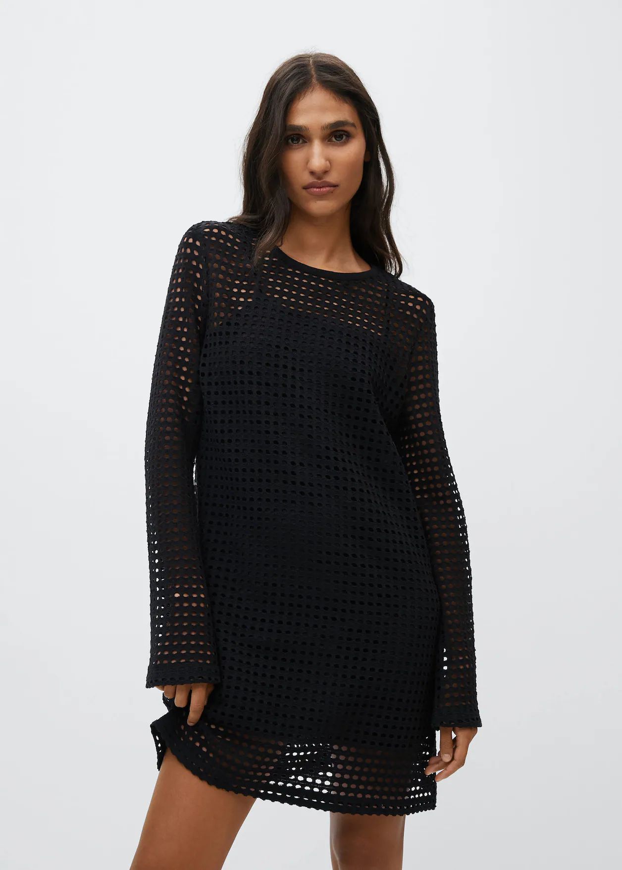 Openwork cotton dress | MANGO (US)