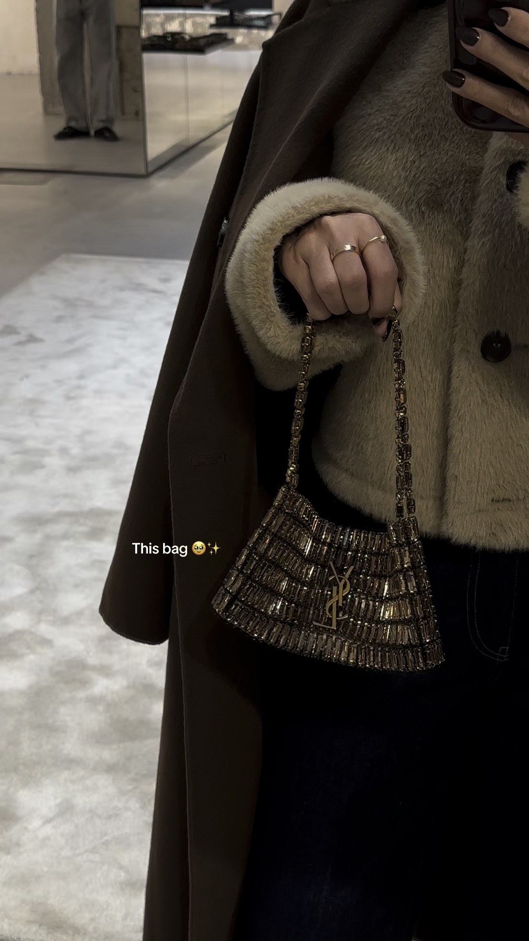YSL EVENING BAG IN CRYSTALS 

#LTKHoliday #LTKParties #LTKItBag