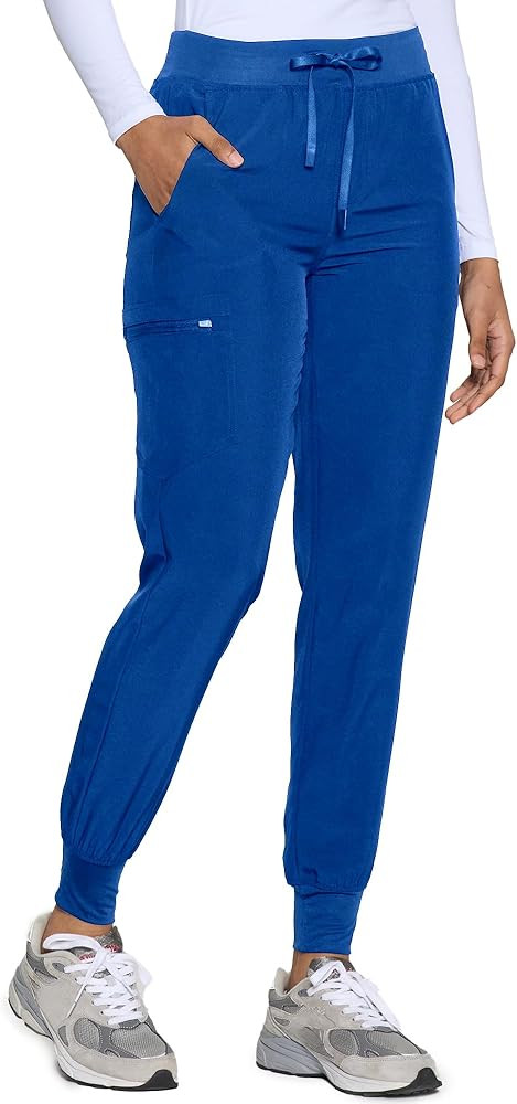 COZYFIT Womens Scrub Pants - Soft Stretch Yoga Style with 5 Pockets, Slim Fit Jogger Scrubs Pants... | Amazon (US)