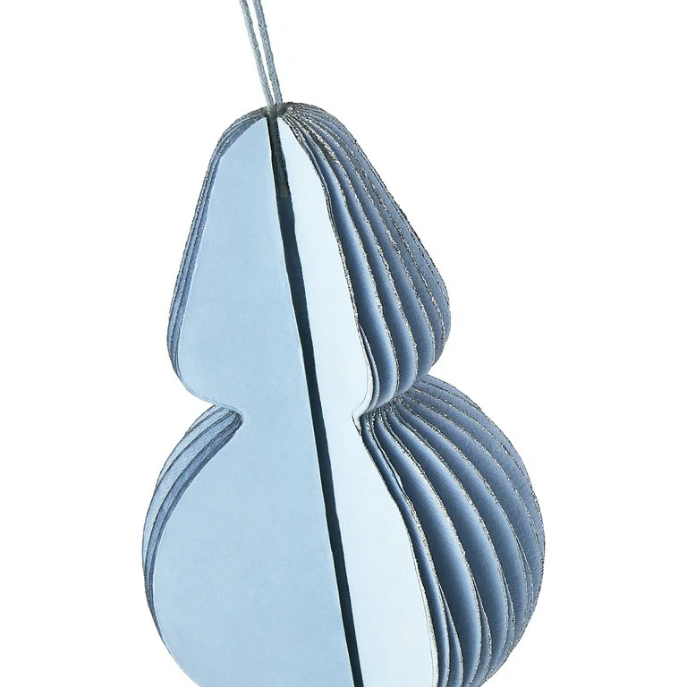 3 Count Blue Paper Finial Christmas Ornaments, by Holiday Time | Walmart (US)