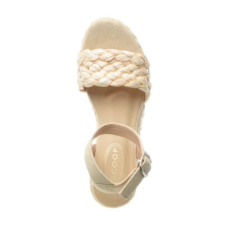 Scoop Women's Raffia Platform Sandals | Walmart (US)
