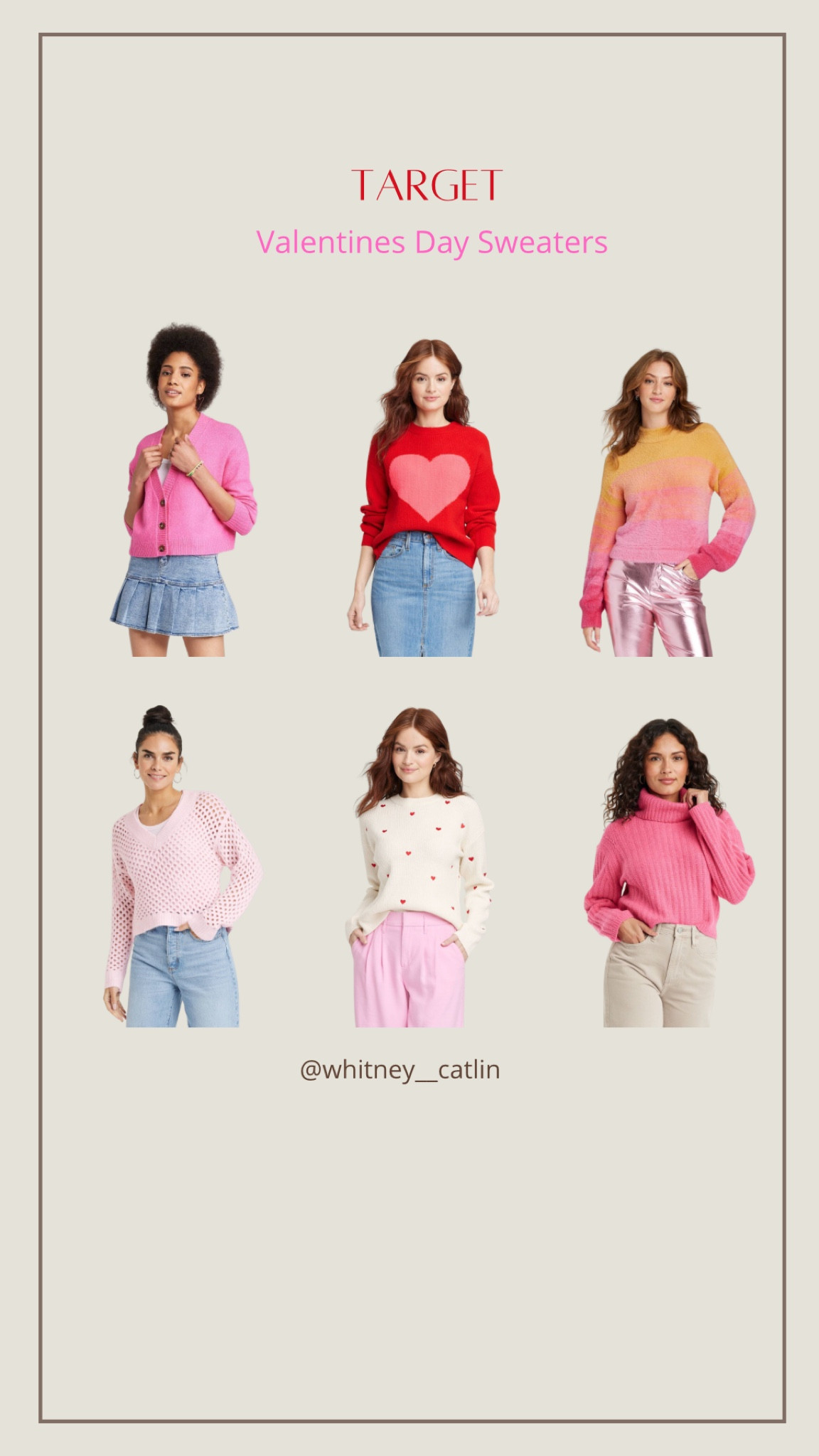 Valentines Day Sweaters! Target edition ❤️ cozy and at a great price. Can’t beat it!


#LTKfindsunder50 #LTKSeasonal #LTKstyletip