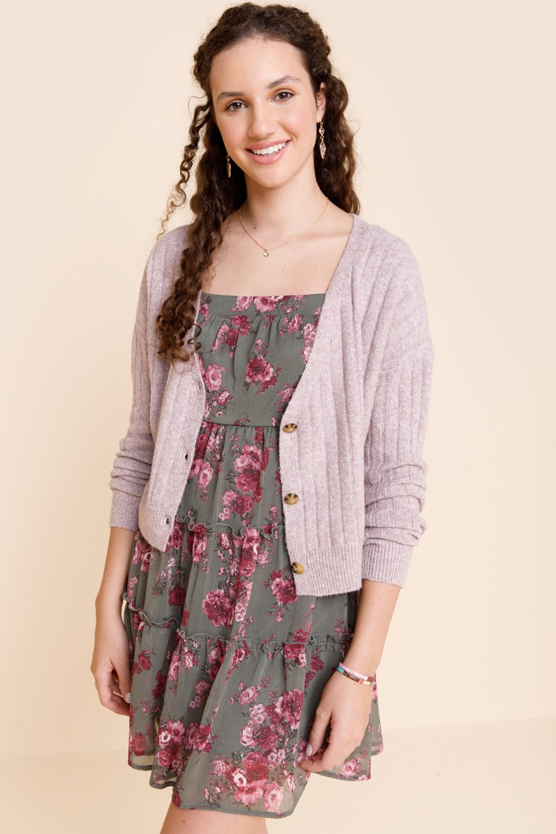 Jaime V-Neck Button Down Cardigan  - francesca's | Francesca's