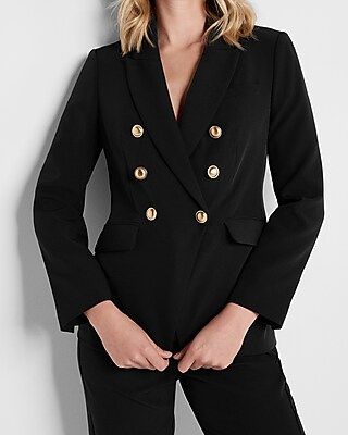 Peak Lapel Double Breasted Blazer | Express