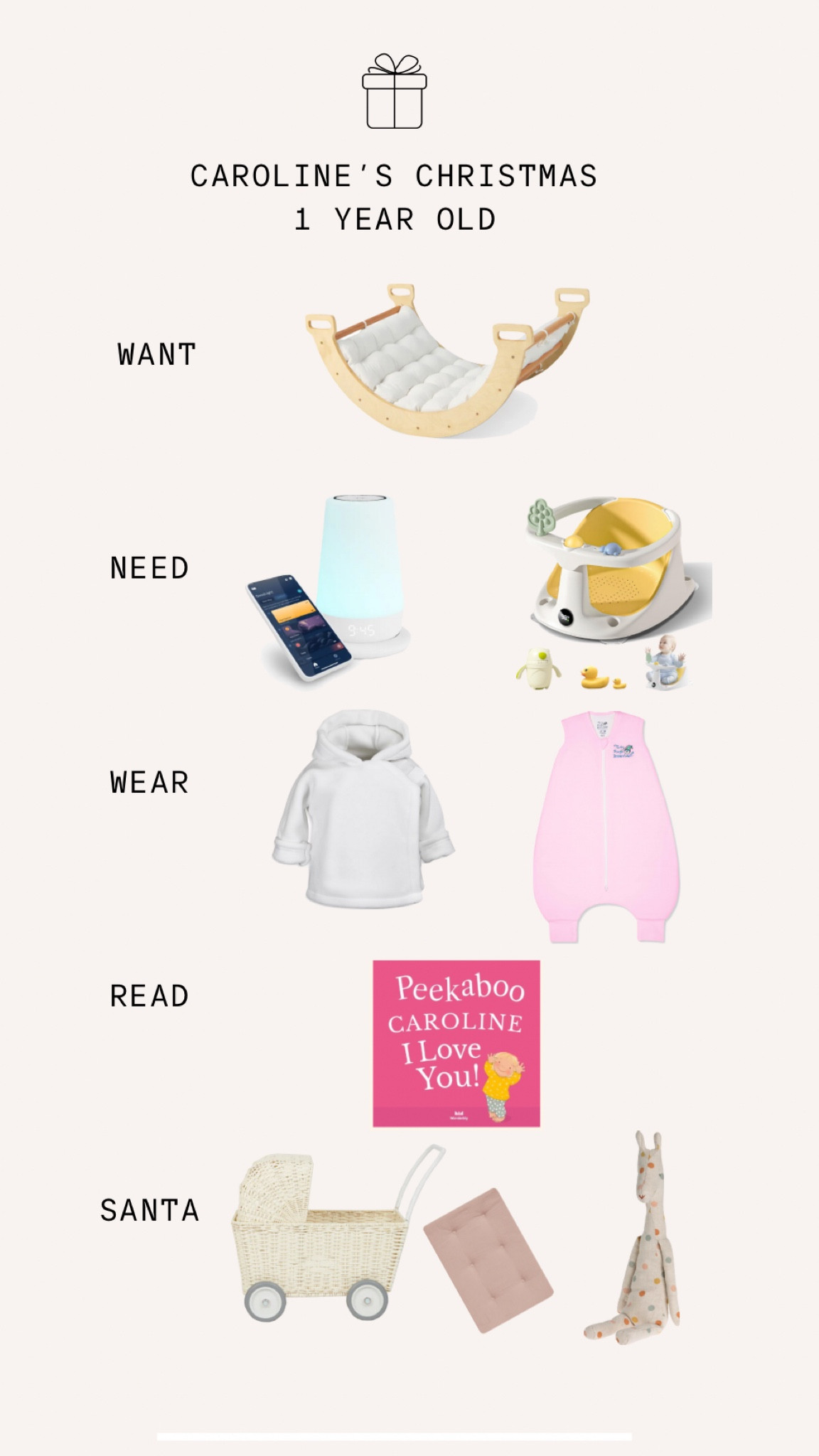 I’m all finished shopping for my baby’s first Christmas! These are the things she’ll be getting from Mama & Daddy as well as Santa. 
A few items aren’t on LTK, but I would be glad to send you a direct link!

#LTKGiftGuide #LTKBaby #LTKHoliday