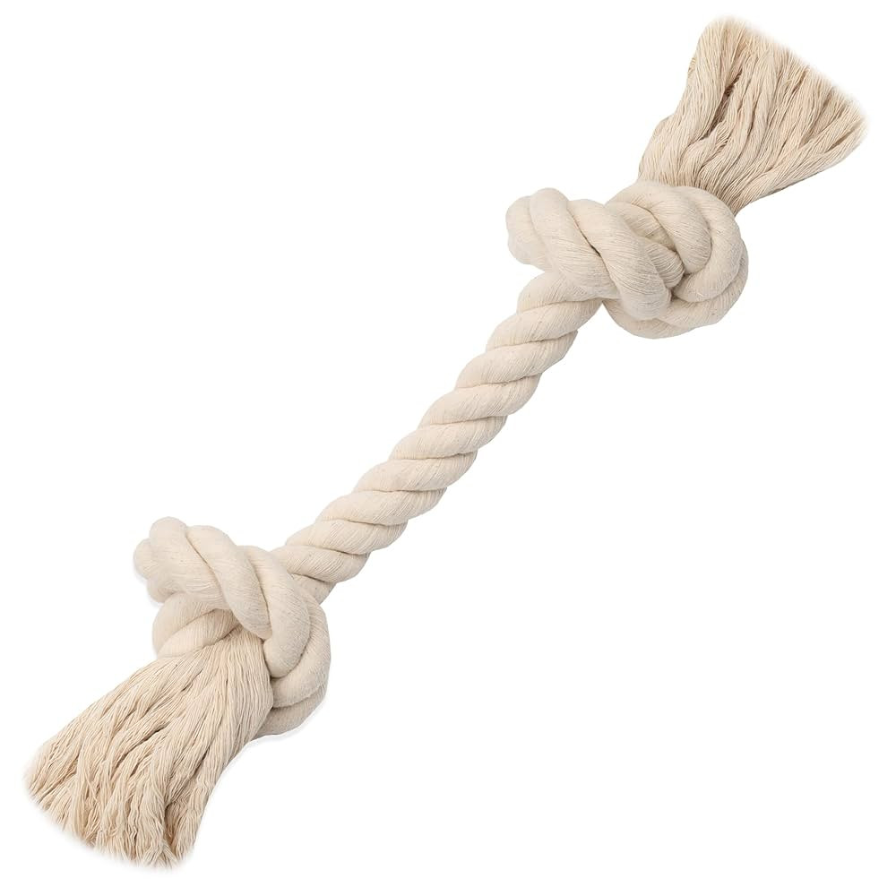 Barida Pet Supplies 100% Natural Cotton Rope Dog Toys, Premium White Cotton Dog Chew Toys, Puppy ... | Amazon (US)