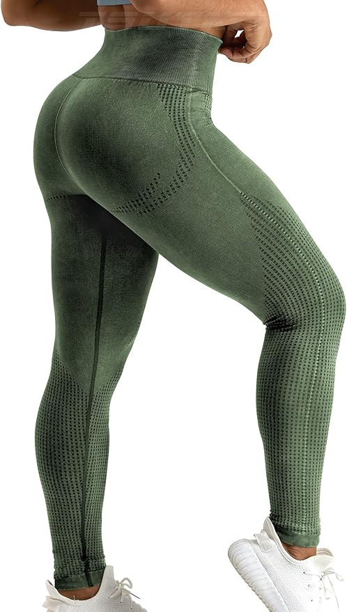 TSUTAYA Seamless Leggings High Waisted Women's Yoga Pants Workout Stretchy Vital Activewear Tummy... | Amazon (US)