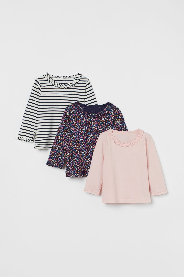 3-pack Ruffled Tops | H&M (US + CA)