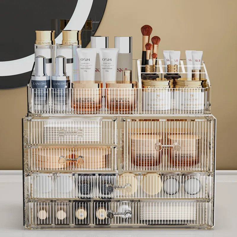 Acrylic Bathroom Counter Organizer Clear Makeup Organizers | Wayfair North America