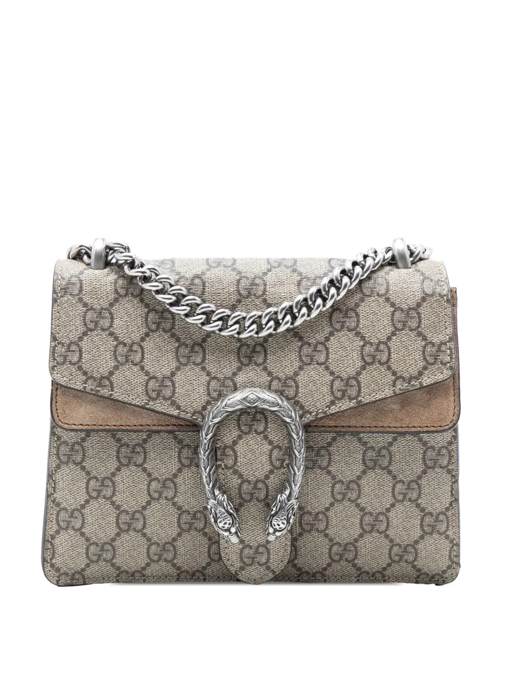 Gucci Pre-Owned 2016-2025 Small GG Supreme Dionysus crossbody bag - Brown | Farfetch Global